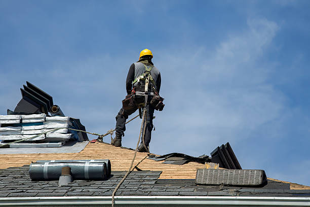 Professional Flat Roof Repair technician working in Somerset, CA